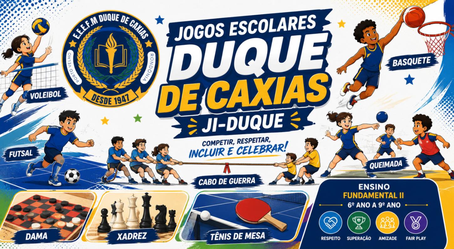 JIDUQUE 2026 TEM ABERTURA MARCADA POR ESPÍRITO ESPORTIVO E INTEGRAÇÃO NA EEEFM DUQUE DE CAXIAS