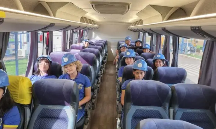 Alunos da EEEFM Duque de Caxias realizam visita técnica à Usina Hidrelétrica de Santo Antônio durante a Semana do Meio Ambiente