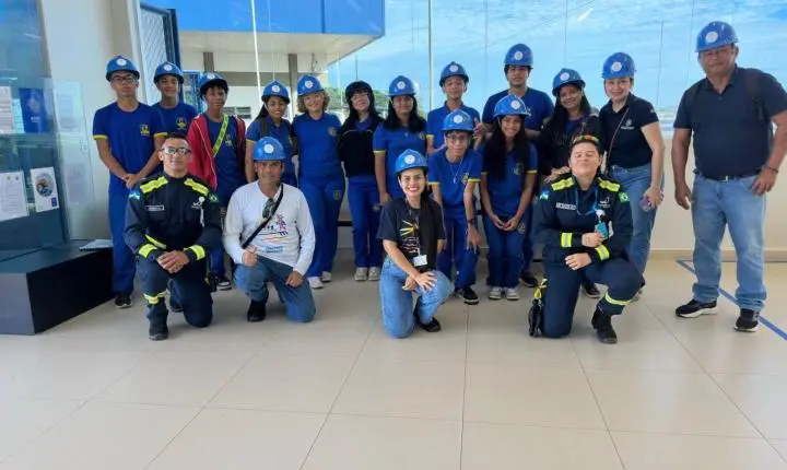 Alunos da EEEFM Duque de Caxias realizam visita técnica à Usina Hidrelétrica de Santo Antônio durante a Semana do Meio Ambiente